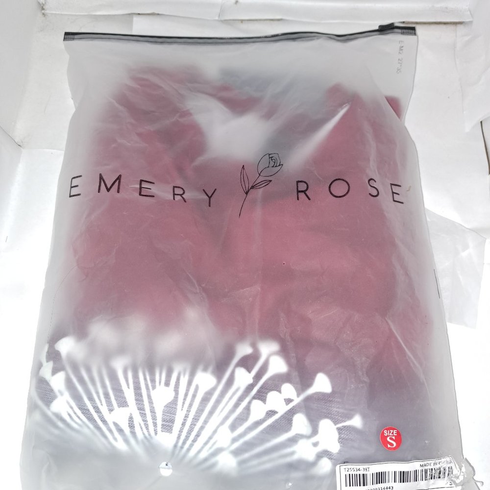 New SHEIN EMERY ROSE Dandelion Print Ombre Tee  Size Small